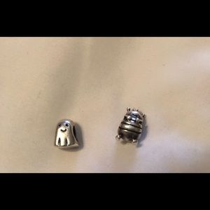 Pandora 2 charms bundle - bee & ghost
